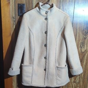 L.L. Bean Women's Tan Teddy Jacket